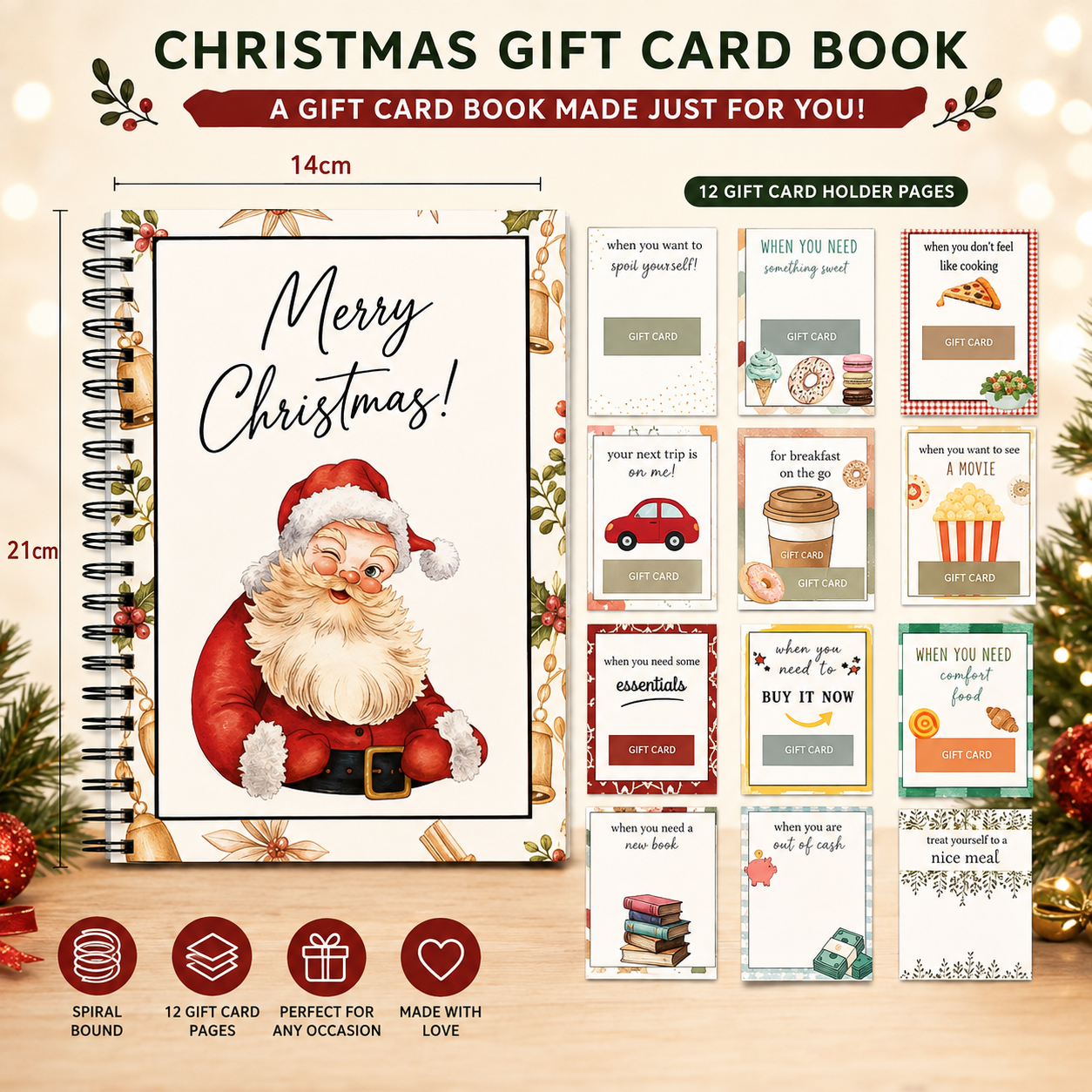 Giftmas™ Christmas Gift Card Book