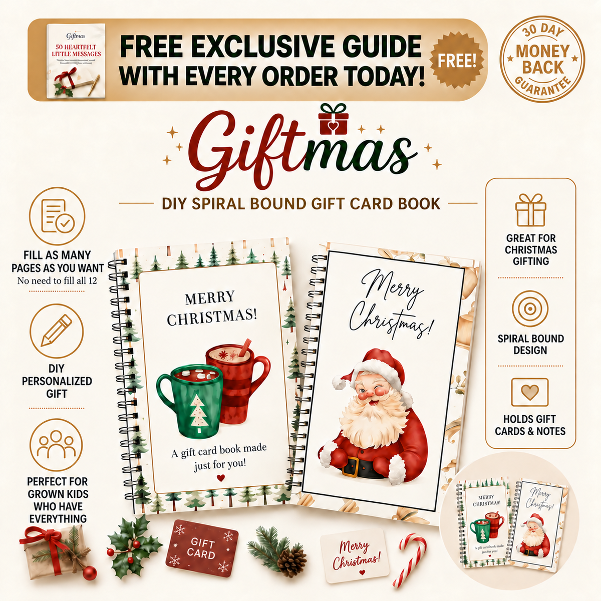Giftmas™ Christmas Gift Card Book