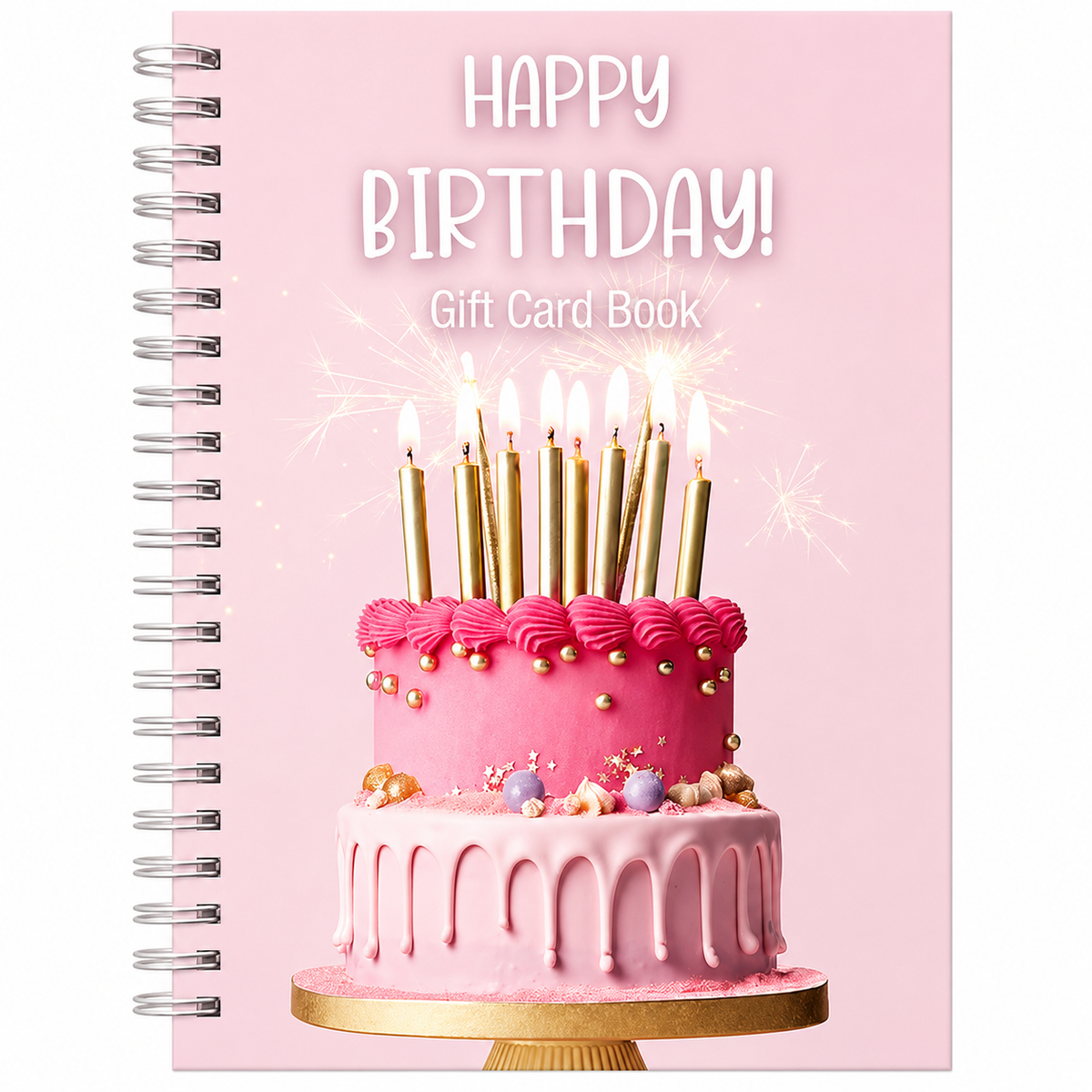 Giftmas™ Birthday Cake Cover Gift Card Book