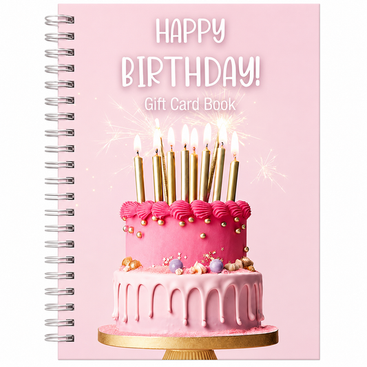 Giftmas™ Birthday Cake Cover Gift Card Book